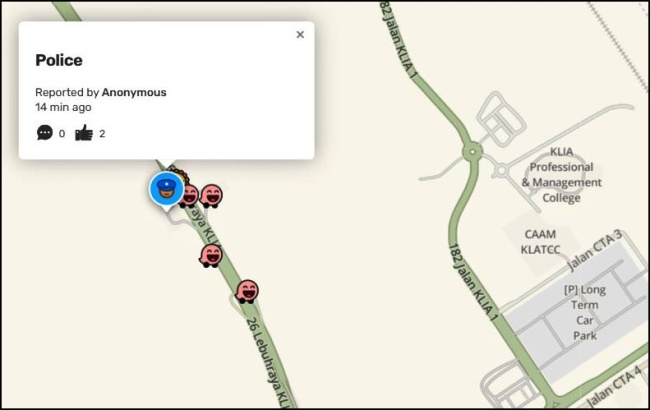 police ask motorists not to publicise their roadblocks or presence on waze