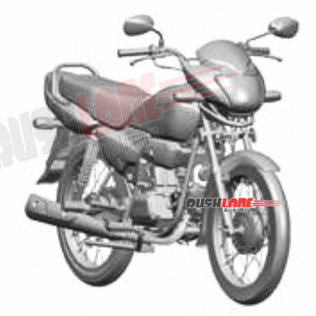 new honda motorcycle to rival splendor – patent design leaks (flex fuel?)