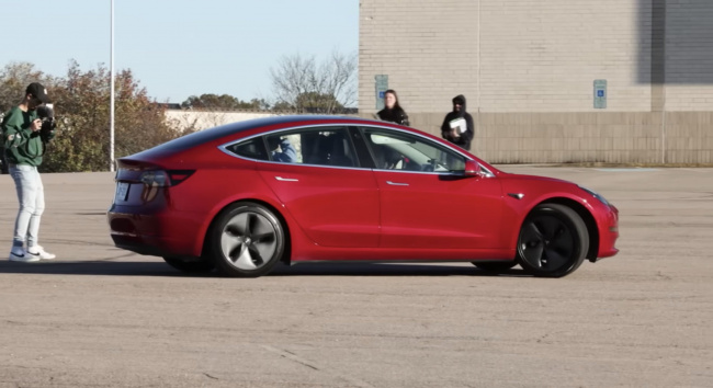 Tesla Model 3 gifted to blind teenager after YouTuber’s mass eye surgery program