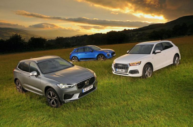 used, used car group tests, used test: audi q5 vs porsche macan vs volvo xc60