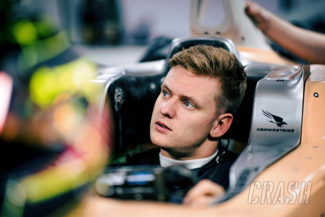 behind-the-scenes images from mick schumacher’s mercedes f1 seat fit 