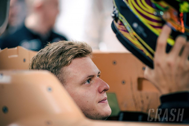 behind-the-scenes images from mick schumacher’s mercedes f1 seat fit 