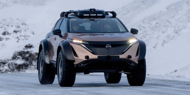 nissan shares its modded up ariya ahead of 17,000 mile journey from north to south pole