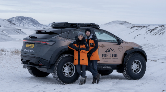 electric vehicles, commercial, environment, telematics, electric nissan ariya ready for 17,000 mile pole-to-pole expedition
