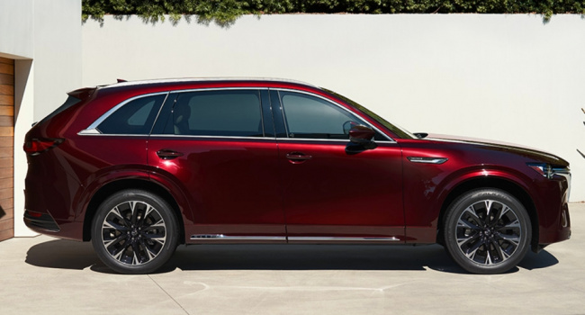 mazda, small midsize and large suv models, watch actor hiroyuki sanada fan out over the 2024 mazda cx-90 in reveal video