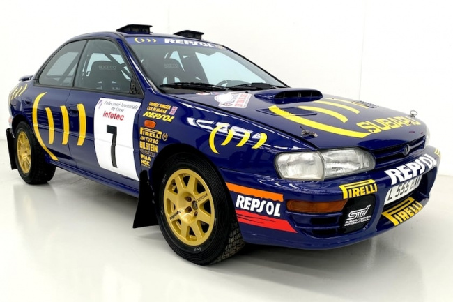 motorsport, jdm, an impreza once driven by colin mcrae is going up for auction
