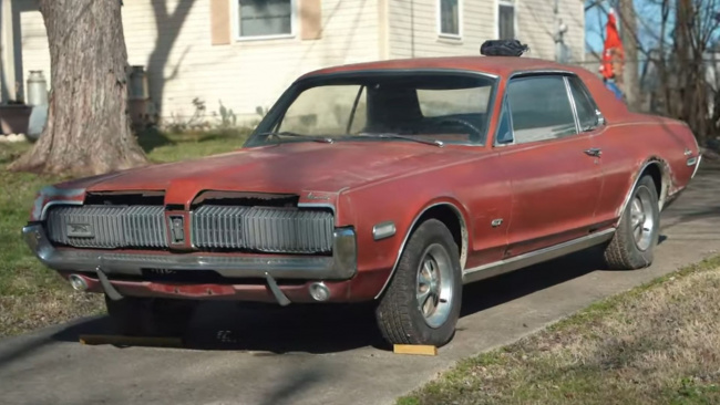news, muscle, american, newsletter, handpicked, sports, classic, client, modern classic, europe, features, luxury, trucks, celebrity, off-road, exotic, asian, tuner, japanese, rare 1968 mercury cougar gt rescued