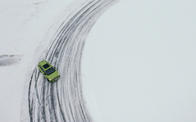 drifting, electric cars, enyaq iv, guinness world records, ice driving, skoda, watch: skoda slides into record books with 4.6-mile drift on ice