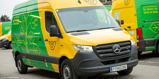 austrian post, electric transporters, vienna, austrian post starts green vienna initiative