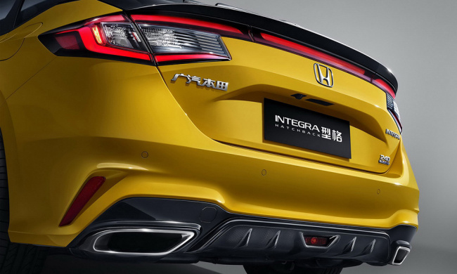 honda launches a hatchback variant for the china-exclusive integra