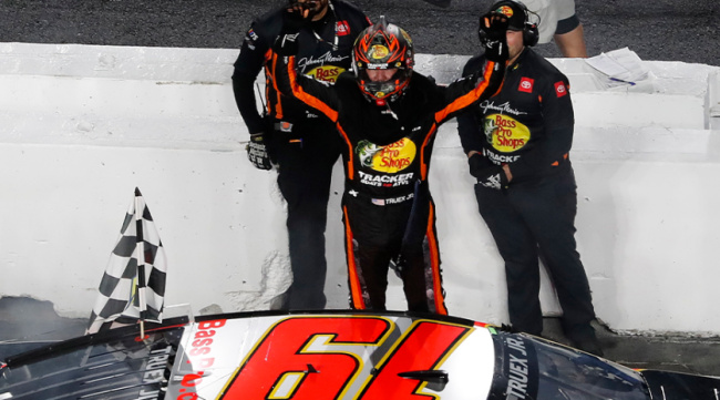 Truex Jr. Survives Chaotic Clash To Win