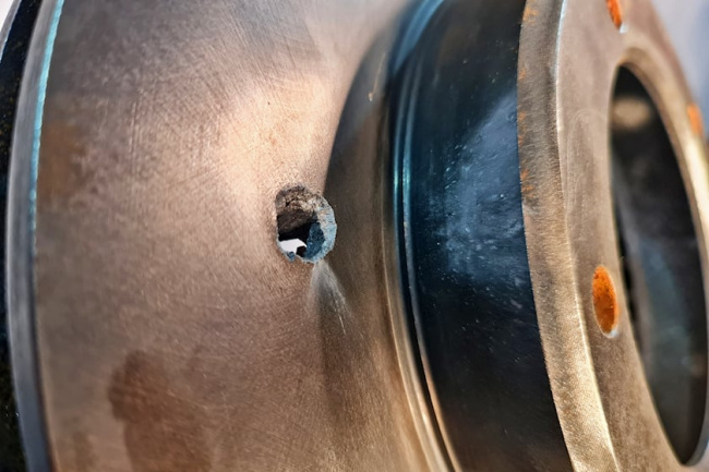 video, offbeat, here's how a brake disc stands up to gunfire from an ak-47