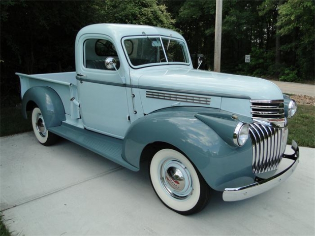 1945 Chevy Pickup Truck, 1940s Cars, pickup truck, white wall tires