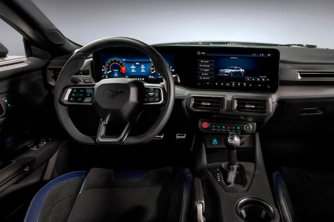 sports cars, interior, ford mustang dark horse's design explored in detail