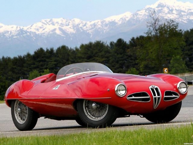 1952 Alfa Romeo 1900 C52 Disco Volante Spider, 1950s Cars, Alfa Romeo, Alfa Romeo 1900, Concept Cars, racing car