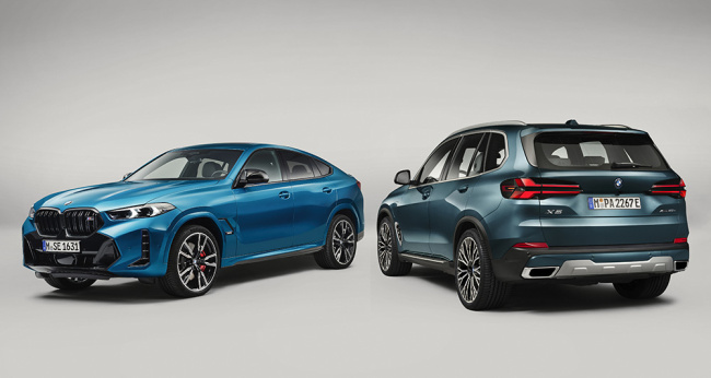 bmw x5 and x6 lift their faces for 2023