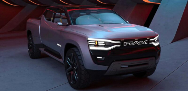 ram confirms model name of all-electric pickup truck