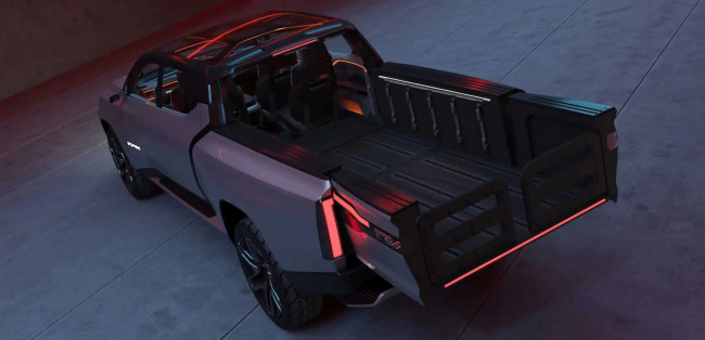 ram confirms model name of all-electric pickup truck