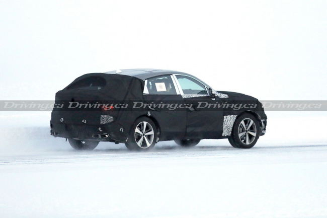 genesis gv80 coupe spied testing in the arctic circle