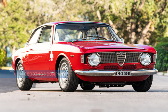 for sale, classic cars, 1-of-450 alfa romeo giulia sprint gta 1300 junior stradale is an aluminum-bodied beauty