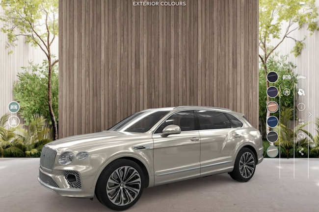 technology, offbeat, lose an hour in bentley's augmented reality configurator