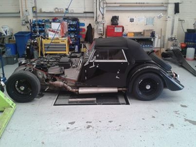 Half Built Morgan at the Factory, british sports car, custom car, old car