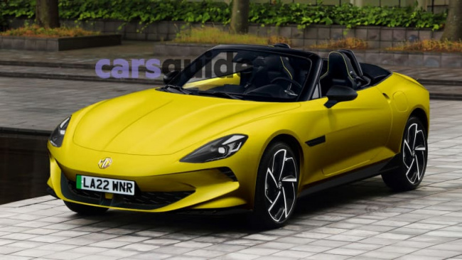 mg cyberster, mg convertible range, convertible, electric cars, industry news, electric, green cars, sports cars, undisguised! 2023 mg cyberster electric car spied with no camouflage