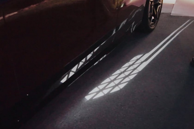 video, technology, scoop, bmw patents projector puddle lights that are visible in all light conditions