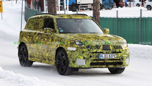 2024 mini countryman ev spied ahead of imminent debut