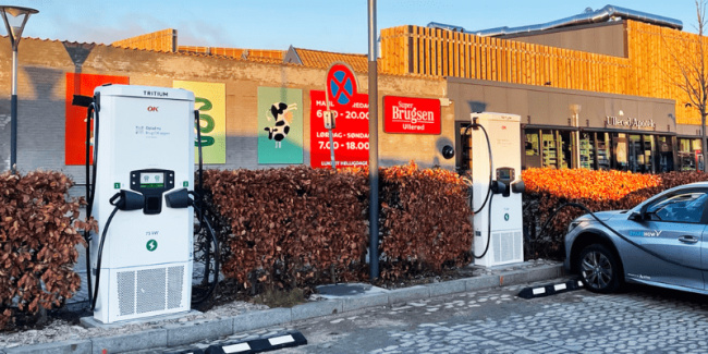charging stations, denmark, tritium, ok counts on tritium chargers for large-scale roll out in denmark