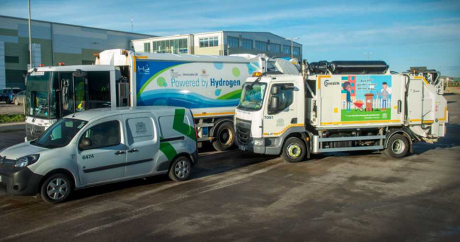 hydrogen, commercial, electric vehicles, air quality, aberdeen city council to convert 35 vehicles to hydrogen dual-fuel