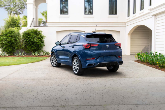 the 2024 buick encore gx is the first buick to wear the new buick logo
