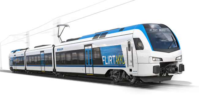 aspire engineering research center, flirt-akku, north america, stadler, trains, utah state university, stadler first to bring a battery-electric train to the us