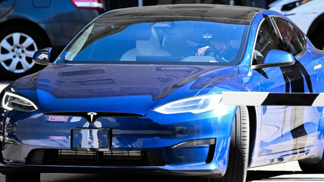 The Tesla software issue increases the risk of crashes. Picture: Patrick T. Fallon/AFP, Technology, Motoring, Motoring News, Tesla recalls 362,000 vehicles over crash risk caused by software glitch