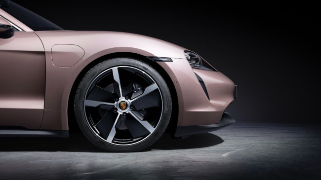 porsche's taycan ev model has been bolstered with a rwd version