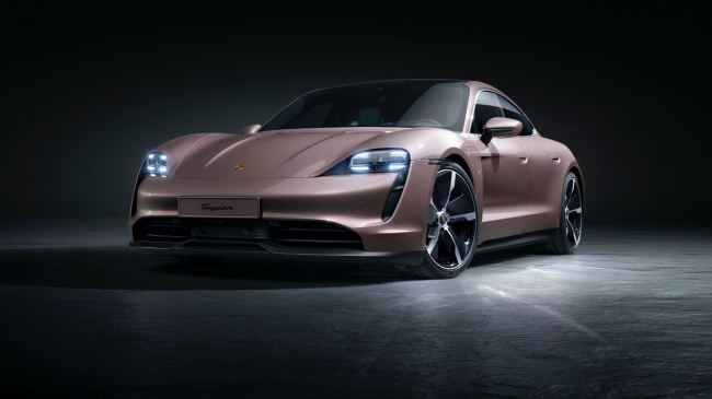porsche's taycan ev model has been bolstered with a rwd version