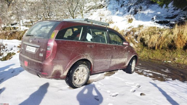 In pictures: Took my Tata Aria 4x4 for a weekend drive in the snow, Indian, Member Content, Tata, Tata Aria, Diesel, snow, off-toading