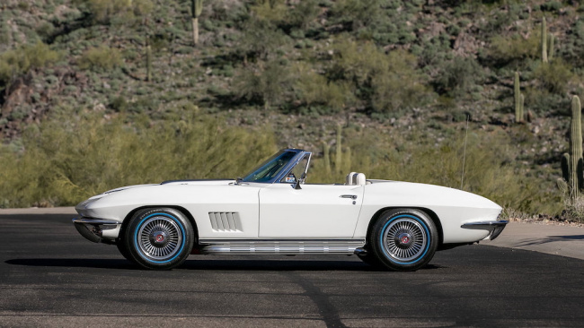 corvette, chevrolet corvette, chevrolet, this 1967 corvette convertible is 1-of-1 rare!