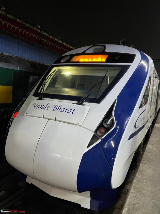 Chennai to Bengaluru via Vande Bharat Express: Travel experience, Indian, Member Content, Vande Bharat Express, train travel
