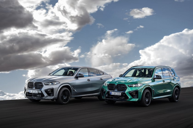 sports cars, the 2024 bmw x5 m competition and x6 m competition are better track suvs than ever