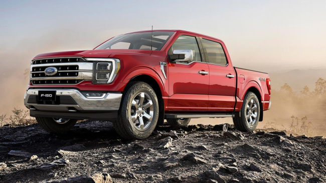 Ford’s F-150 has a cult following in the US., Long wheelbase versions have extra room in the tray., The Ford F-150 should prove to be a rugged beast., Ford’s F-150 is on its way to Australia., Technology, Motoring, Motoring News, Ford reveals full price and specifications for new F-150