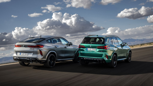 bmw x5 m and x6 m competition receive some cosmetic and tech updates