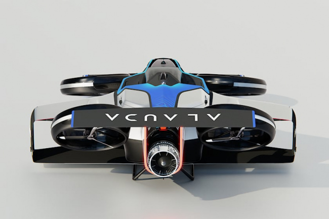 technology, electric vehicles, 220-mph flying race car looks like an f1 car for the skies