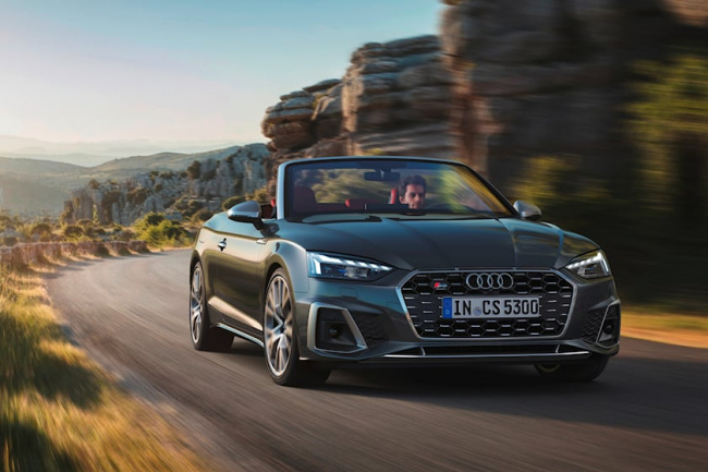 test drive, sports cars, driven: the 2023 audi s5 cabriolet is a true grand tourer on a middling budget