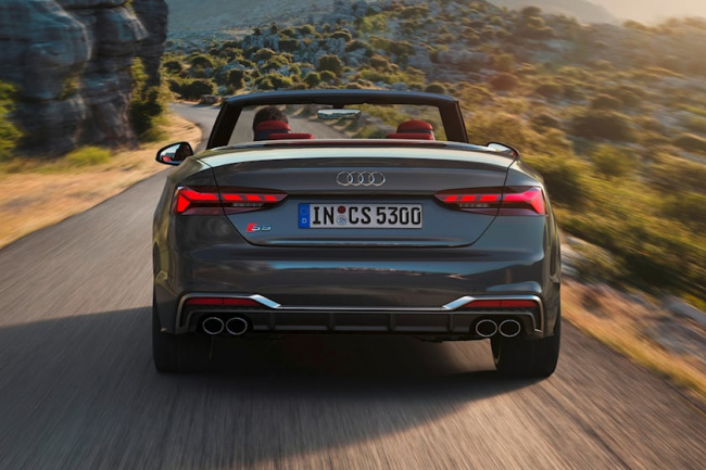 test drive, sports cars, driven: the 2023 audi s5 cabriolet is a true grand tourer on a middling budget