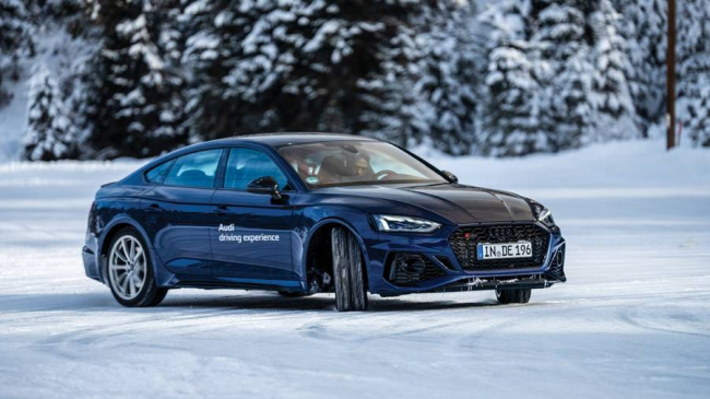 audi rs e-tron gt, audi rs5, rs e-tron gt vs rs5, ev on ice, rs5, rs e-tron gt, rs5 drifting on ice, rs e-tron gt drifting on ice, drifting on snow, drifting on ice, , overdrive, evs on ice: snow drifting the audi rs e-tron gt and rs5