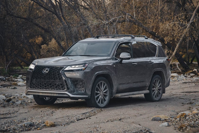test drive, driven: the 2023 lexus lx 600 f sport is a confusing proposition