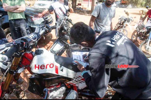 new hero rally motorcycle debuts – underpin xpulse 420cc? (himalayan rival)