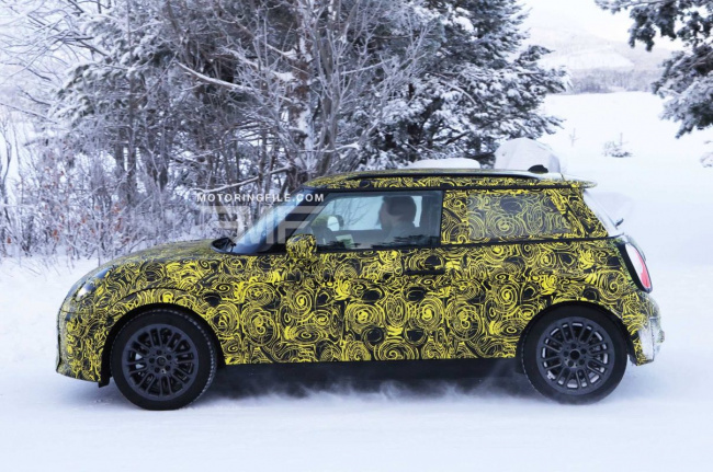 exclusive photos show new details of the 2025 f66 mini cooper