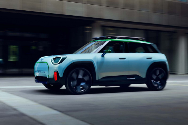 electric car news and features, industry news, electric cars, 2025 mini aceman electric suv previewed